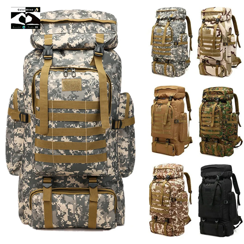 Outdoor Camouflage Men’s Backpack, Large Space Waterproof Outdoor Military Backpack, Men’s Travel Backpack, Hiking Backpack
