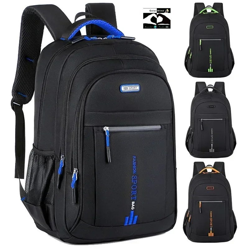 Backpacks New Oxford Waterproof Reflective Stripe Rucksack Computer Bag Casual Travel Backpack Luminous School Student Schoolbag