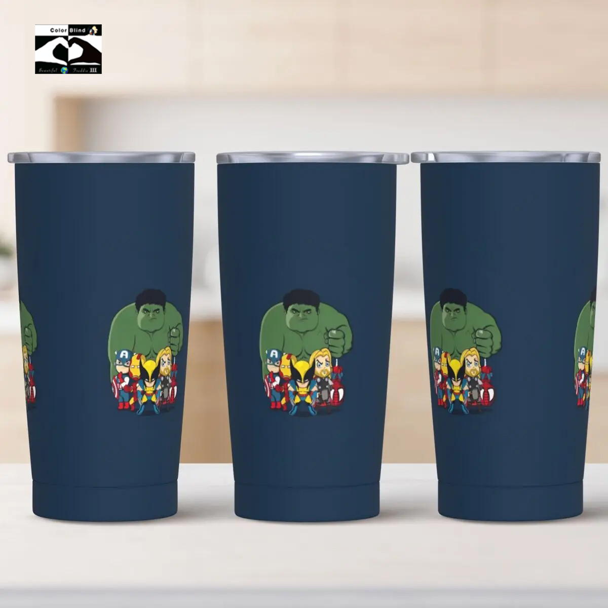 Avengers Marvel Heroes Stainless Steel Tumbler Travel Mugs Cup 20oz Thermal Mug Portable Hot Drinks Milk Tea Water Bottle