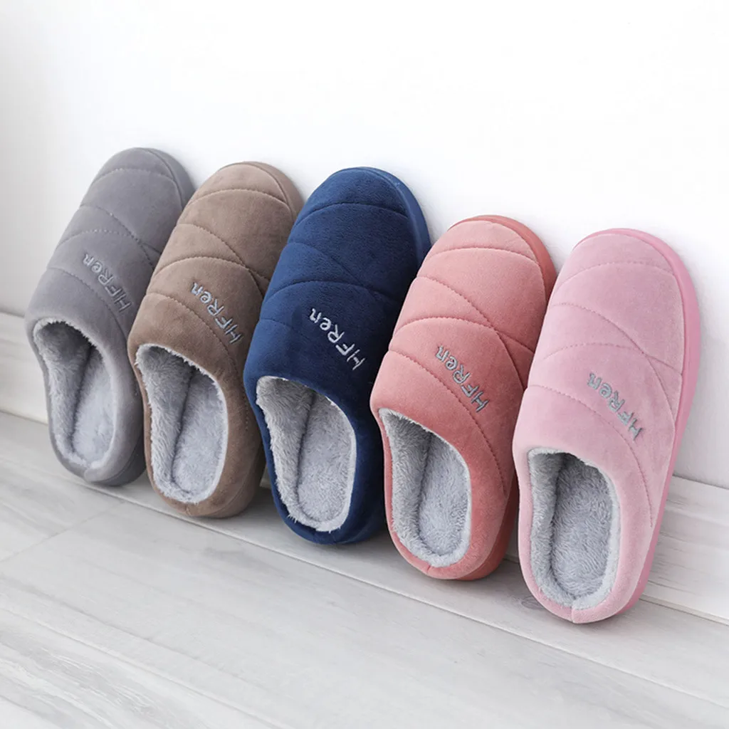 Mens Leather Slippers Soft Sole Men’s Couples Solid Colors Warm Floor Home Slippers Soft Indoor S Slippers Men Size 11