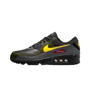 nike-air-max-90-vintage-mens-running-shoes-wear-resistant-shock-absorption-breathable-black-yellow-sneakers-retros