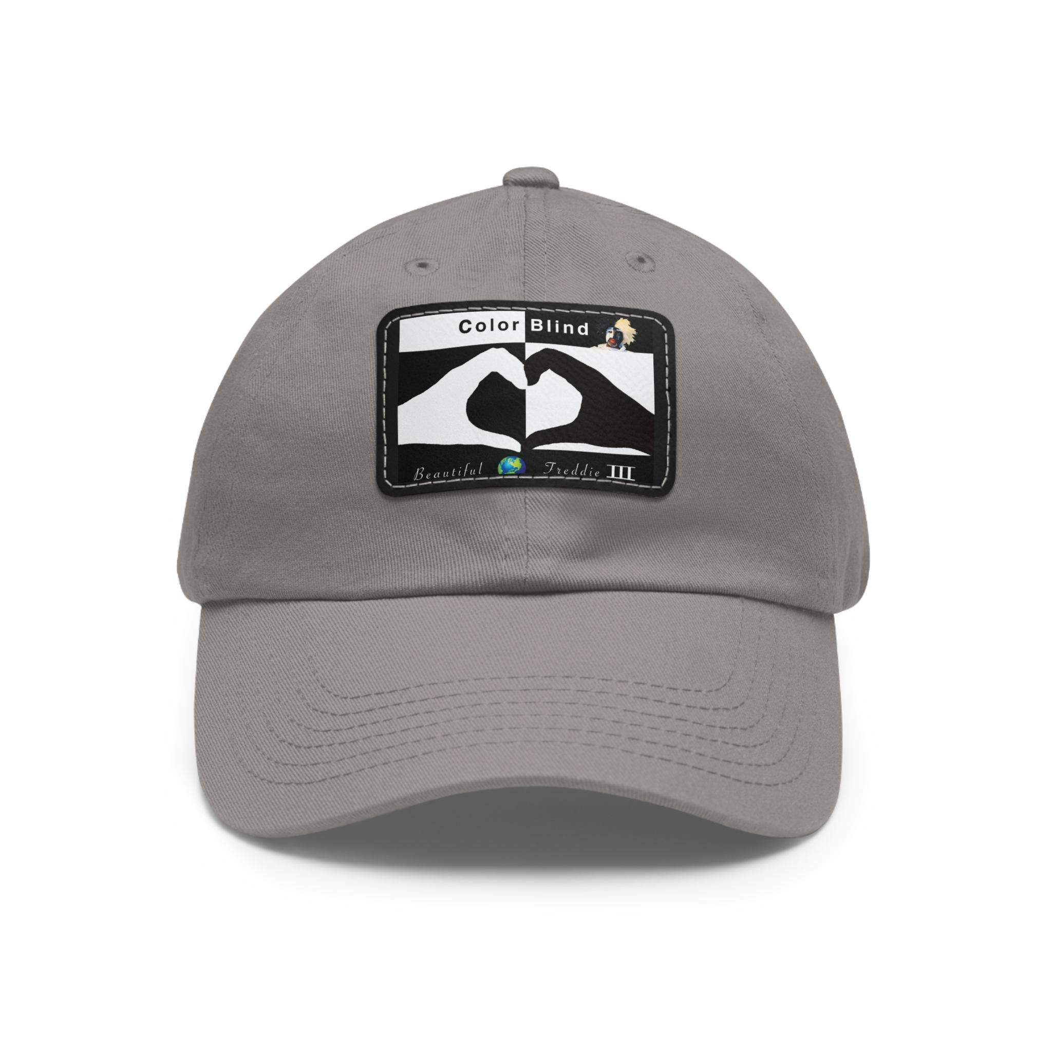 Dad Hat with Leather Patch (Rectangle)