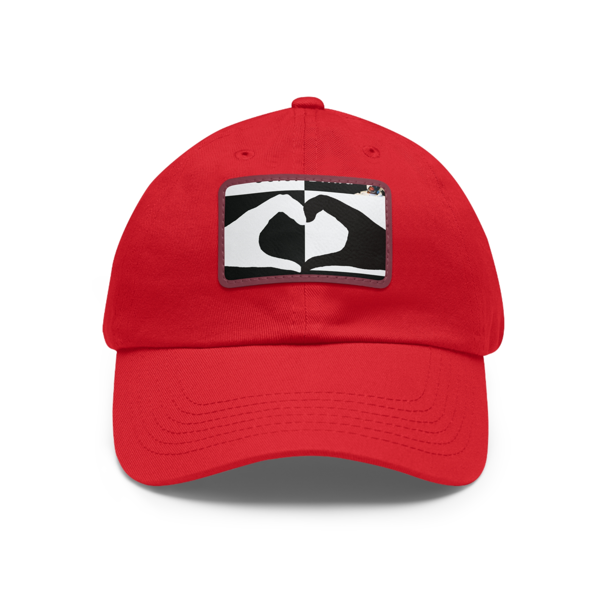Dad Hat with Leather Patch (Rectangle)