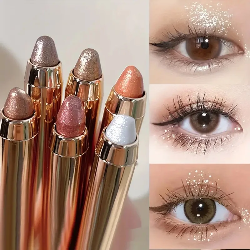 Double-sided Eyeshadow Stick – Highlighter & Brightening Pen with Pearly Glitter & Matte Finish