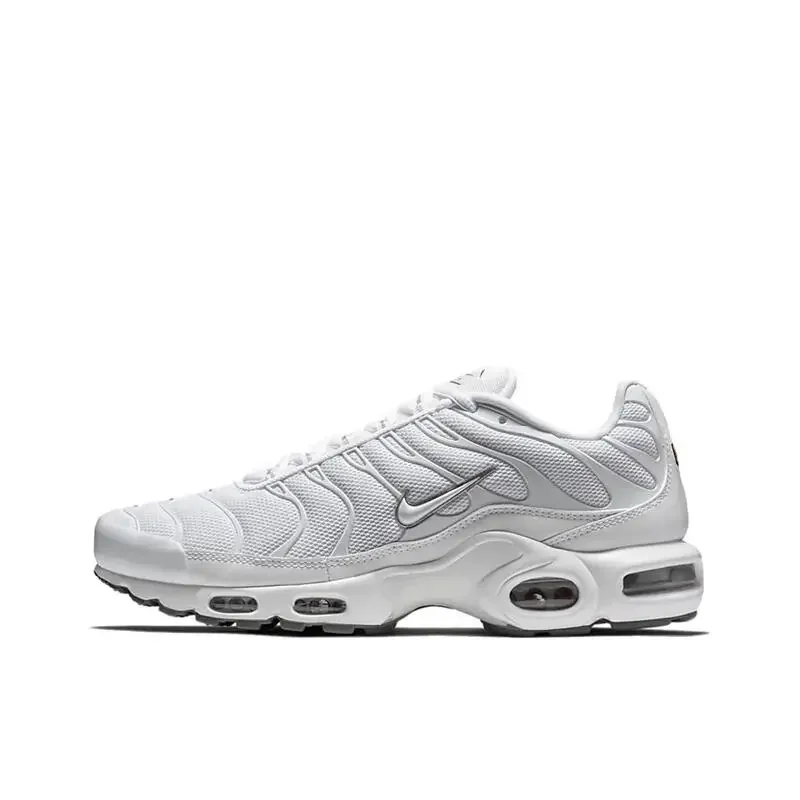 Nike Air Max Plus TN Women and Men White Colour Anti-slip, Abrasion-resistant, Air-cushioned Sports, Running Shoes 604133-139