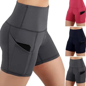 women-high-waist-hip-lifting-shorts-pocket-yoga-short-pant-workout-running-stretch-fitness-athletic-sports-yoga-leggings