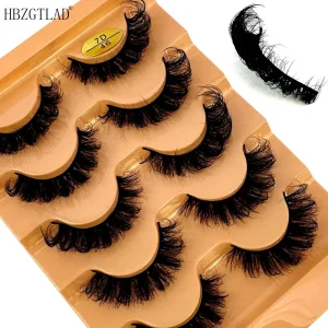 cat-eye-eyelashes-3d-natural-false-lashes-d-curl-fluffy-soft-cross-5-pairs-manga-lashes-wispy-natural-eyelash-extension-makeup