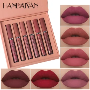 handaiyan-set-of-6-nonstick-cup-liquid-lipstick-long-lasting-lip-gloss-gift-box-matte-finish-lip-gloss-resistant-to-fading