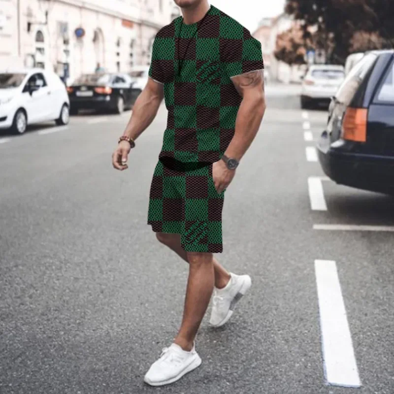 24/25 Latest Popular Fashion Brand Same Style Set Daily Street Summer Adult Children Shorts Short Sleeves Comfortable Loose