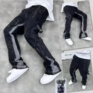 trendy-high-street-brand-mens-jeans-loose-fit-straight-leg-casual-drag-trousers-american-style-vintage-vibe-micro-flare