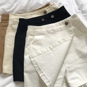 summer-solid-color-shorts-korean-fashion-high-waist-casual-a-line-pants-skirt-loose-wide-leg-pants-shorts-for-women-streetwear