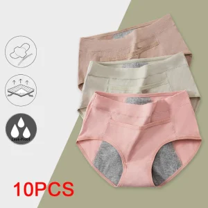 10pcs-cotton-menstrual-panties-for-urinary-incontinence-woman-underpants-women-briefs-womens-underwear-leak-proof-period-anti