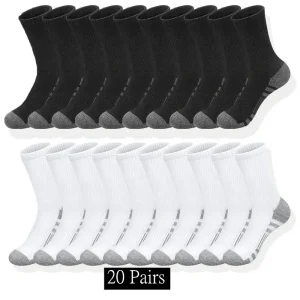 10-20-30-pairs-mens-classic-crew-socks-unisex-sports-socks-for-men-running-basketball-anti-slip-outdoor-breathable-man-socks