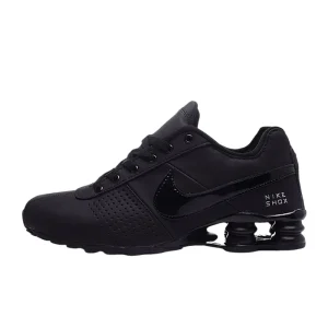 nike-shox-deliver-mens-womens-running-shoes-anti-slip-wear-resistant-lightweight-breathable-comfortable-for-sports-black