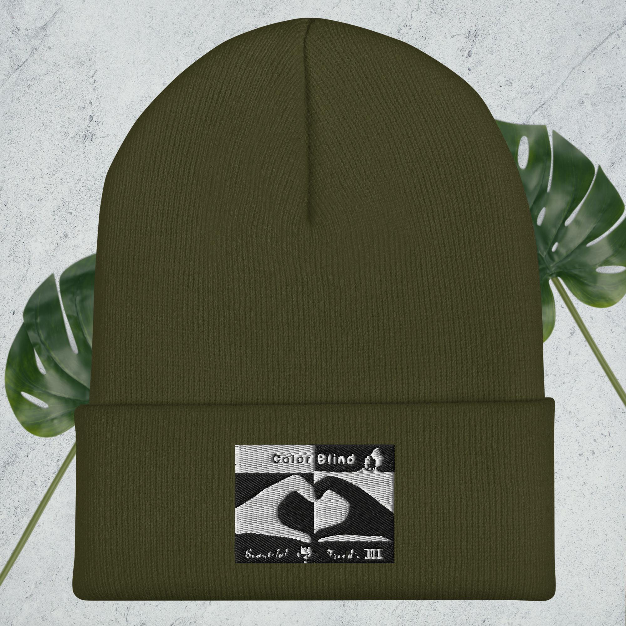 cuffed beanie olive front 682b5bcf1d616