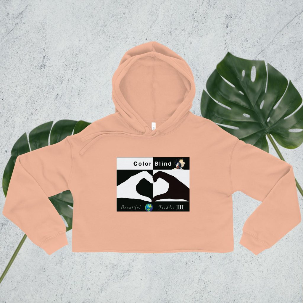 womens cropped hoodie peach front 682b71dc4bd57