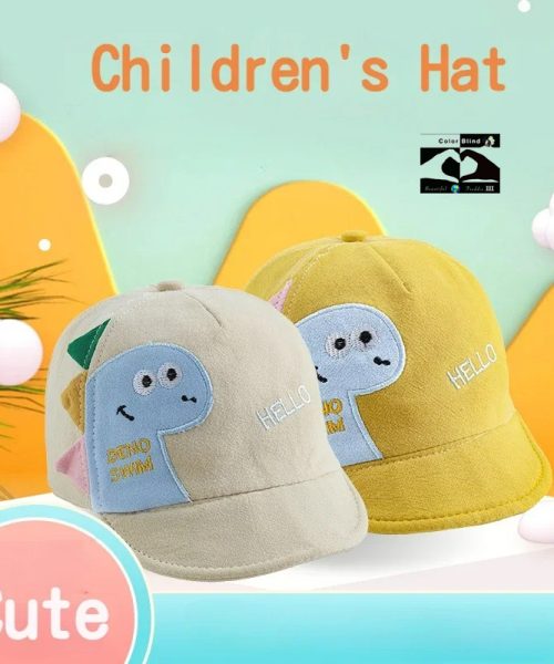 Cute Spring Summer Cartoon Animal Toddler Baby Hat Soft Cotton Boys Girls Baseball Cap Summer Outdoor Infant Girls Sun Hats