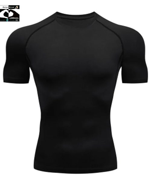 Men’s T Shirt Outdoor Training Fitness Gym Jogging Running Sweatshirt Bat/-Man Compression Shirts Tight Elastic Breathable