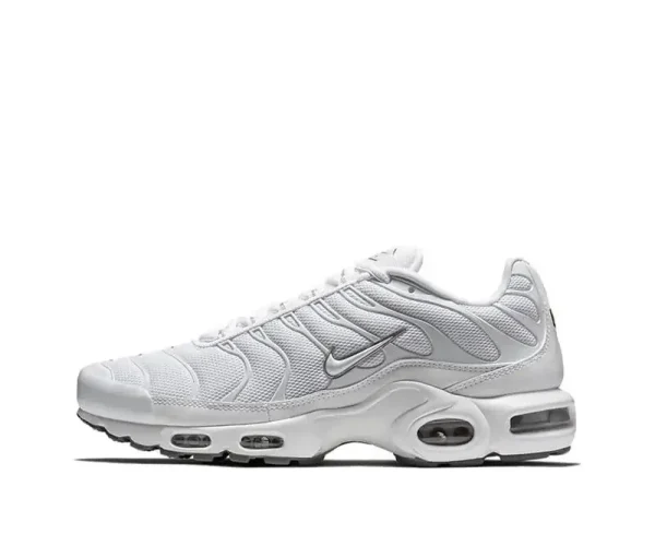Nike Air Max Plus TN Women and Men White Colour Anti-slip, Abrasion-resistant, Air-cushioned Sports, Running Shoes 604133-139