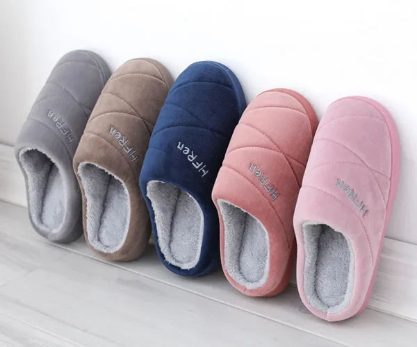 Mens Leather Slippers Soft Sole Men’s Couples Solid Colors Warm Floor Home Slippers Soft Indoor S Slippers Men Size 11