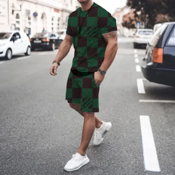 24/25 Latest Popular Fashion Brand Same Style Set Daily Street Summer Adult Children Shorts Short Sleeves Comfortable Loose
