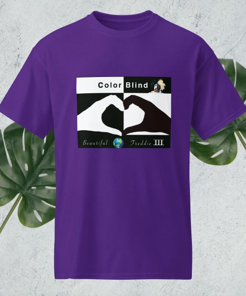 unisex sports tee purple front 682b6d54df960