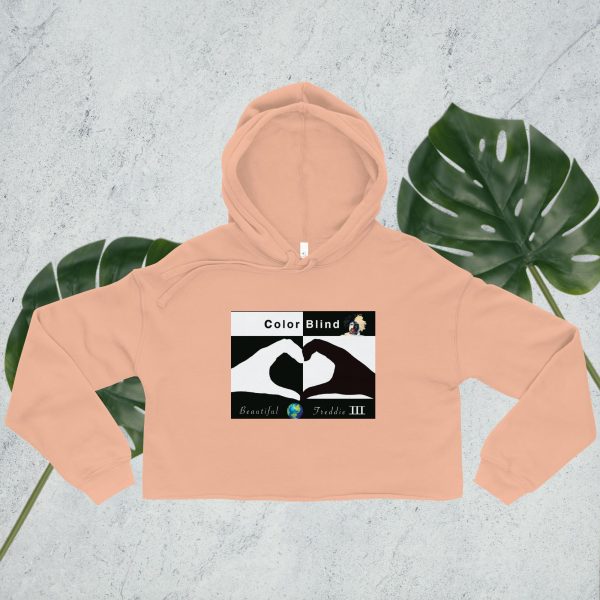 womens cropped hoodie peach front 682b71dc4bd57